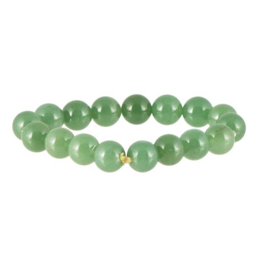 Pareja de pulseras con cuentas de jadeita.