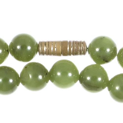 Pair of jade necklaces.