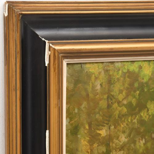 ANTONI ROS I GUELL (1873-1954) Pareja de paisajes "Breda, e