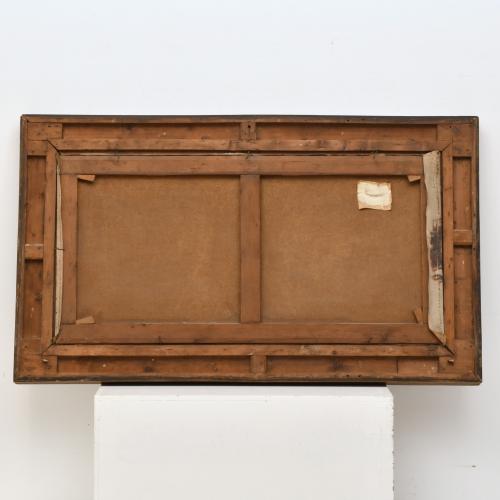 CARLOS VÁZQUEZ (1869-1944) "Estanque con niñas".