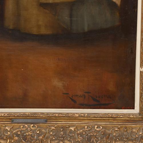 ROMÁN RIBERA CIRERA (1848-1935). "Retrato de su hija". 