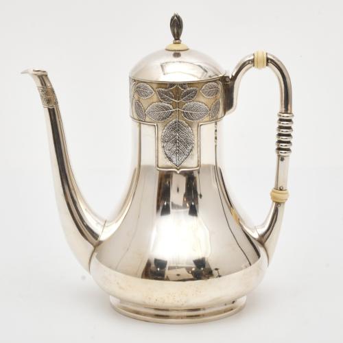 MASRIERA I CARRERAS. Coffee and tea set, Noucentista style,