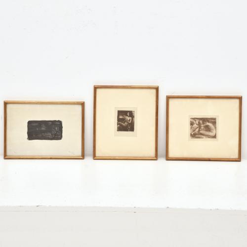 PERE PRUNA OCERANS (1904-1977). Conjunto de tres litografía