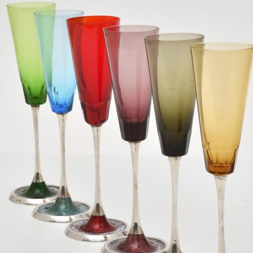 Conjunto de 6 copas.