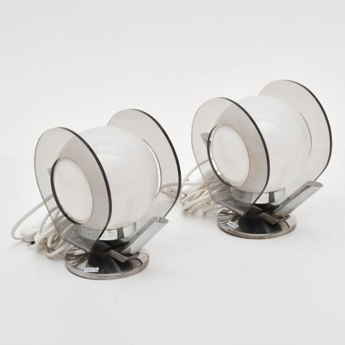 ESCUELA FRANCESA, SIGLO XX. Pareja de lámparas de sobremesa