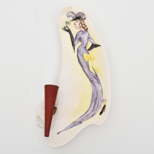 Conjunto de tres apliques, siglo XX.