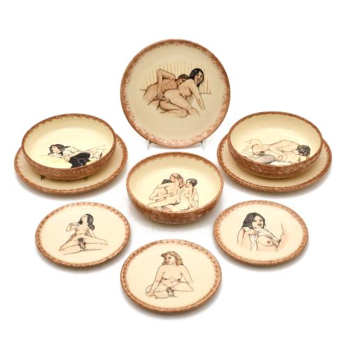 Lote de 3 platos llanos, 3 platos pequeños y 3 platos hondos. 