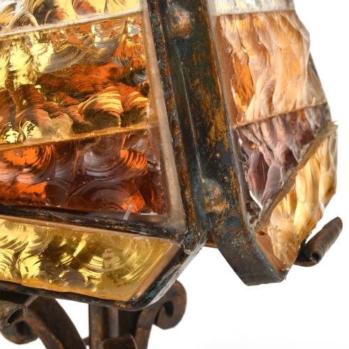 20TH CENTURY FRENCH SCHOOL. Set of three naturalistic lamps.