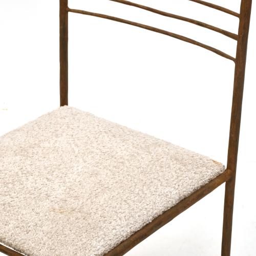 AFTER GIACOMETTI MODELS, set of 6 chairs, 20th century.