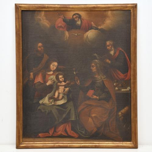 PROBABLY ARAGONESE SCHOOL, 18TH CENTURY. 'Holy Family'.