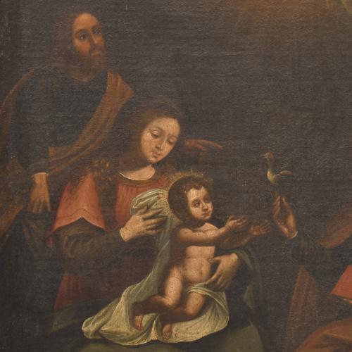 ESCUELA PROBABLEMENTE ARAGONESA, SIGLO XVIII. "Sagrada fami