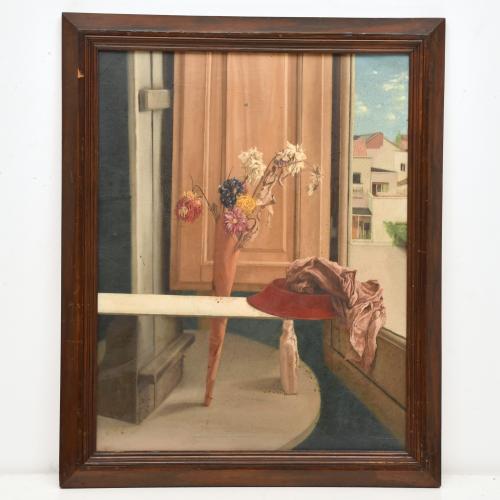 DANIEL QUINTERO (1949).  'Siena y sanguina', 1984.