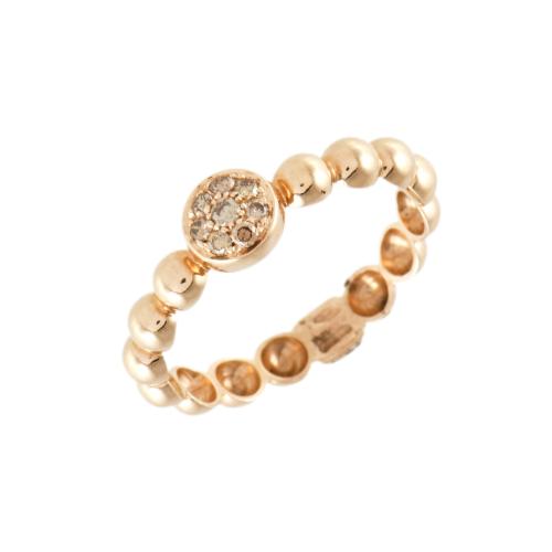 Sortija con diamantes brown.