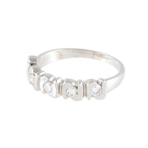 Sortija cinquillo de diamantes.