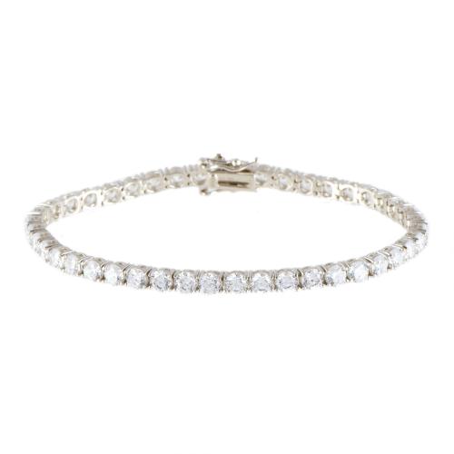 Pulsera riviére con circonitas.