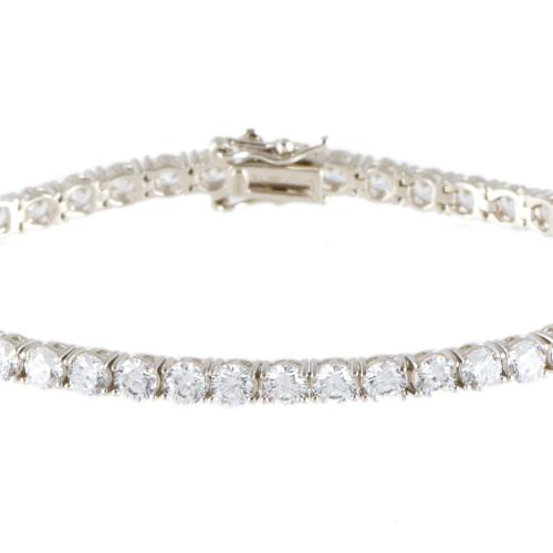 Pulsera riviére con circonitas.