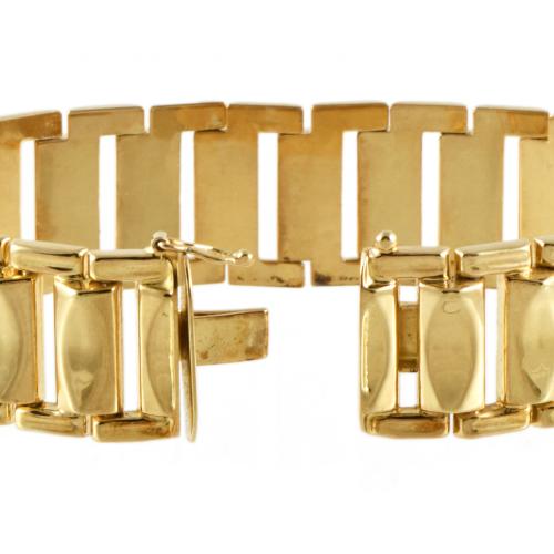 Pulsera plana articulada.