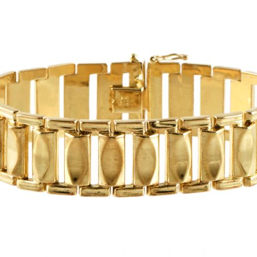 Pulsera plana articulada.