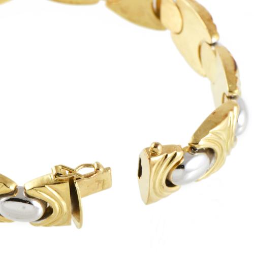 Pulsera plana dos colores.