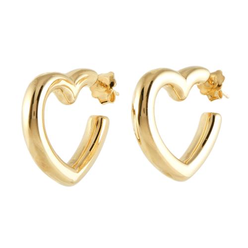 Pendientes forma de corazón.