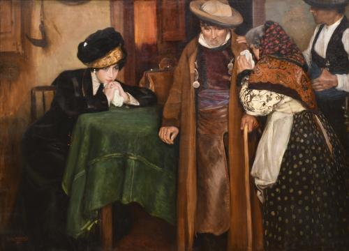 CARLOS VÁZQUEZ (1869-1944) "La hija pródiga", 1911.