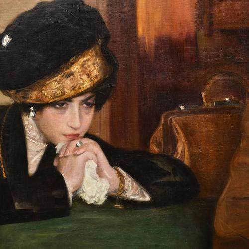 CARLOS VÁZQUEZ (1869-1944) "La hija pródiga", 1911.