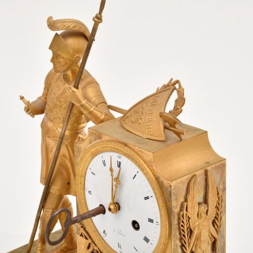 Empire table clock, circa 1810.