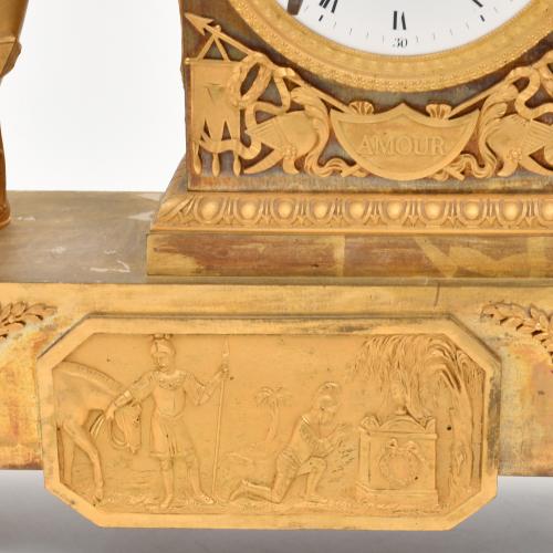 Empire table clock, circa 1810.