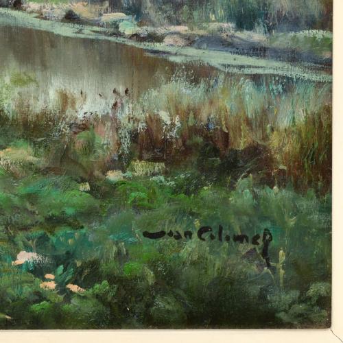 JOAN COLOMER VALLS (1965).  "Clareja vora el riu".