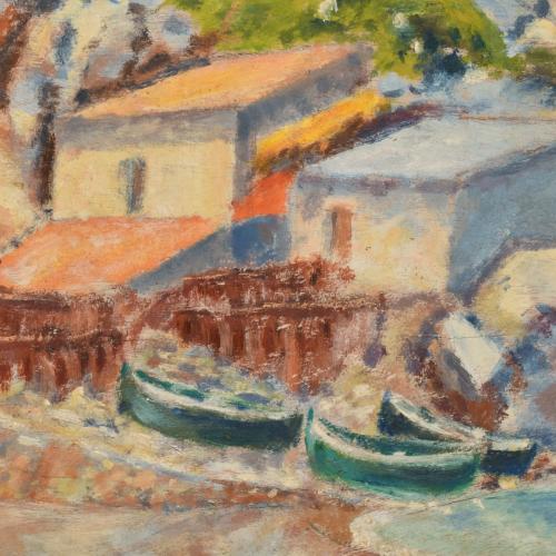 20TH CENTURY SPANISH SCHOOL. "Cala de Doga", Mallorca.