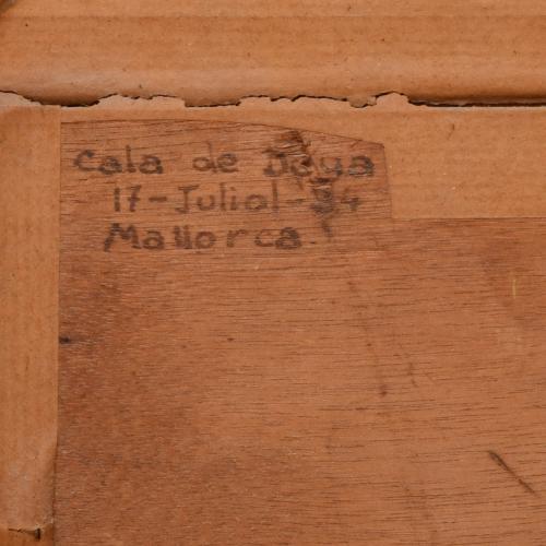20TH CENTURY SPANISH SCHOOL. "Cala de Doga", Mallorca.