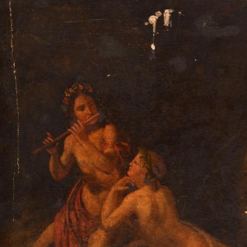 LATE 19TH CENTURY FRENCH SCHOOL. "Bacchus and Ariadne".