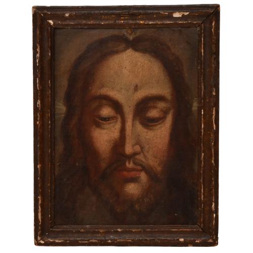 18TH CENTURY, SPANISH SCHOOL. "Holy Face".