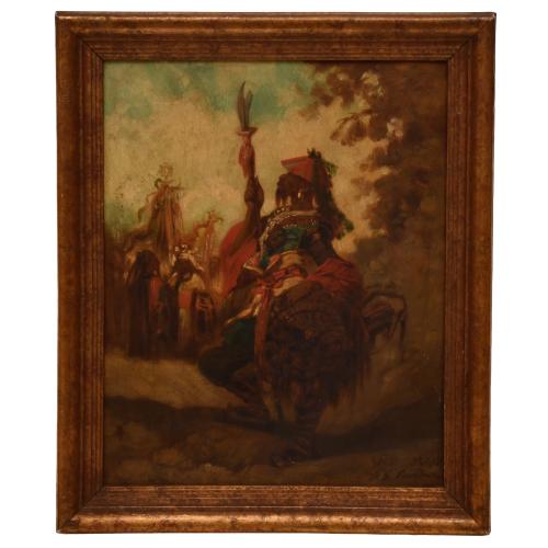 ATTRIB. TO LOUIS DEVEDEUX (1820-1874).  "Oriental-like scen