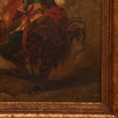 ATTRIB. TO LOUIS DEVEDEUX (1820-1874).  "Oriental-like scen