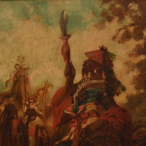 ATTRIB. TO LOUIS DEVEDEUX (1820-1874).  "Oriental-like scen