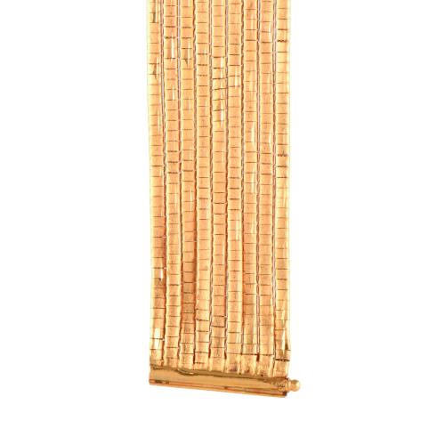 Art Deco style bracelet with nine threads.