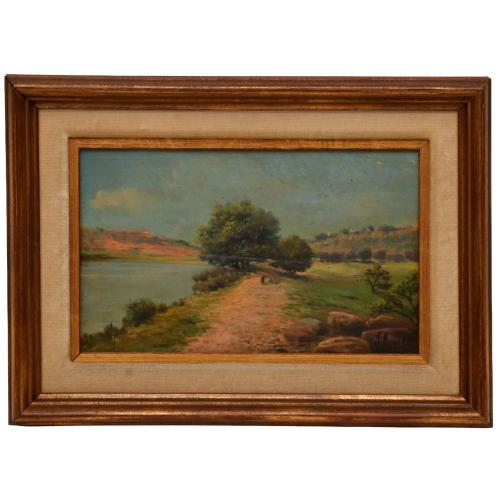 JOSEP ARMET I PORTANELL (1843-1911) "River view".