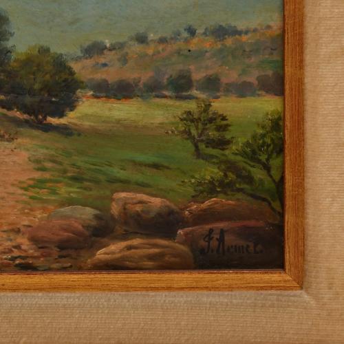 JOSEP ARMET I PORTANELL (1843-1911) "River view".