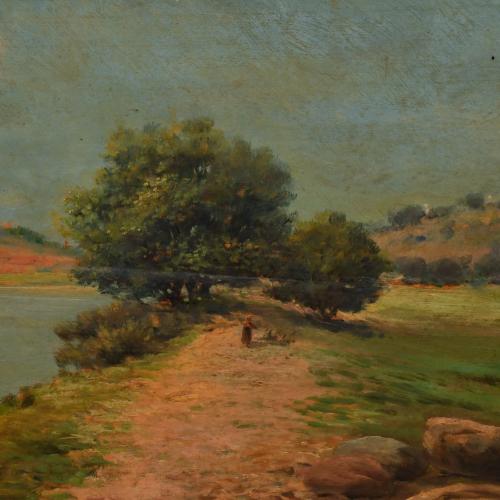 JOSEP ARMET I PORTANELL (1843-1911) "River view".