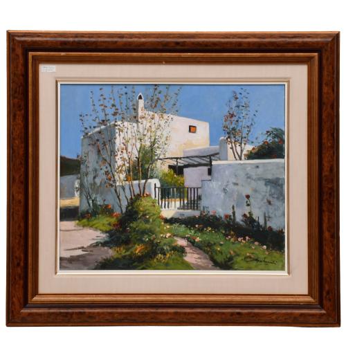 ANTONIO SADURNI (1927-2014).  "Casa mallorquina".