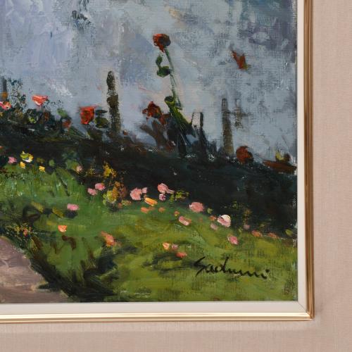 ANTONIO SADURNI (1927-2014).  "Casa mallorquina".