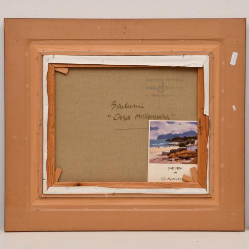 ANTONIO SADURNI (1927-2014).  "Casa mallorquina".