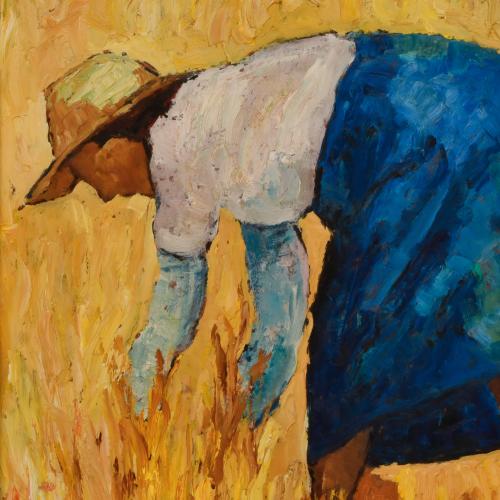 MATEU LLOBERA BAUZA (1923-2019).  "Segadora", 1971.