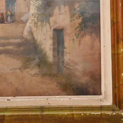 ATRIBUIDO A MARIANO OBIOLS DELGADO (c.1860-1911) "Paisaje c