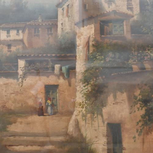 ATRIBUIDO A MARIANO OBIOLS DELGADO (c.1860-1911) "Paisaje c