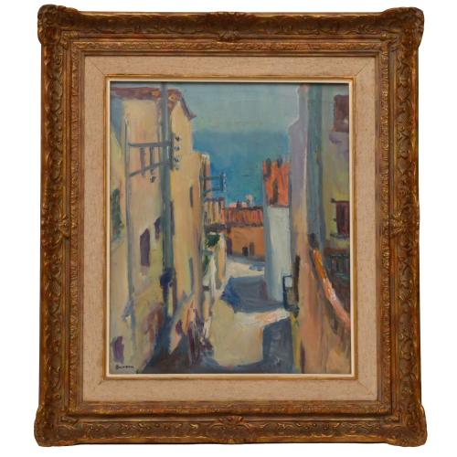 SIMÓ BUSOM (1927). "Carrer les 60 escales", Masnou, 1970. 