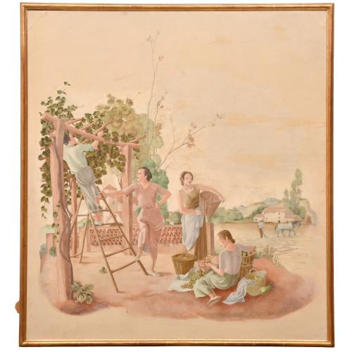 XAVIER NOGUÉS (1873-1940). 'Estiu', 1936.