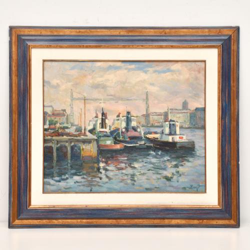 JORDI BAGET (1930).   "Ría de Bilbao".