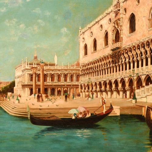 ATTRIB. TO RAFAEL SENET Y PÉREZ (1856-1926).  "Venice".